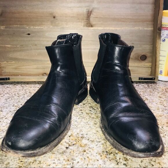 Nisolo Black Leather Chelsea Boots - Picture 3 of 8